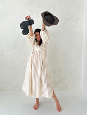 Maya dress stripe