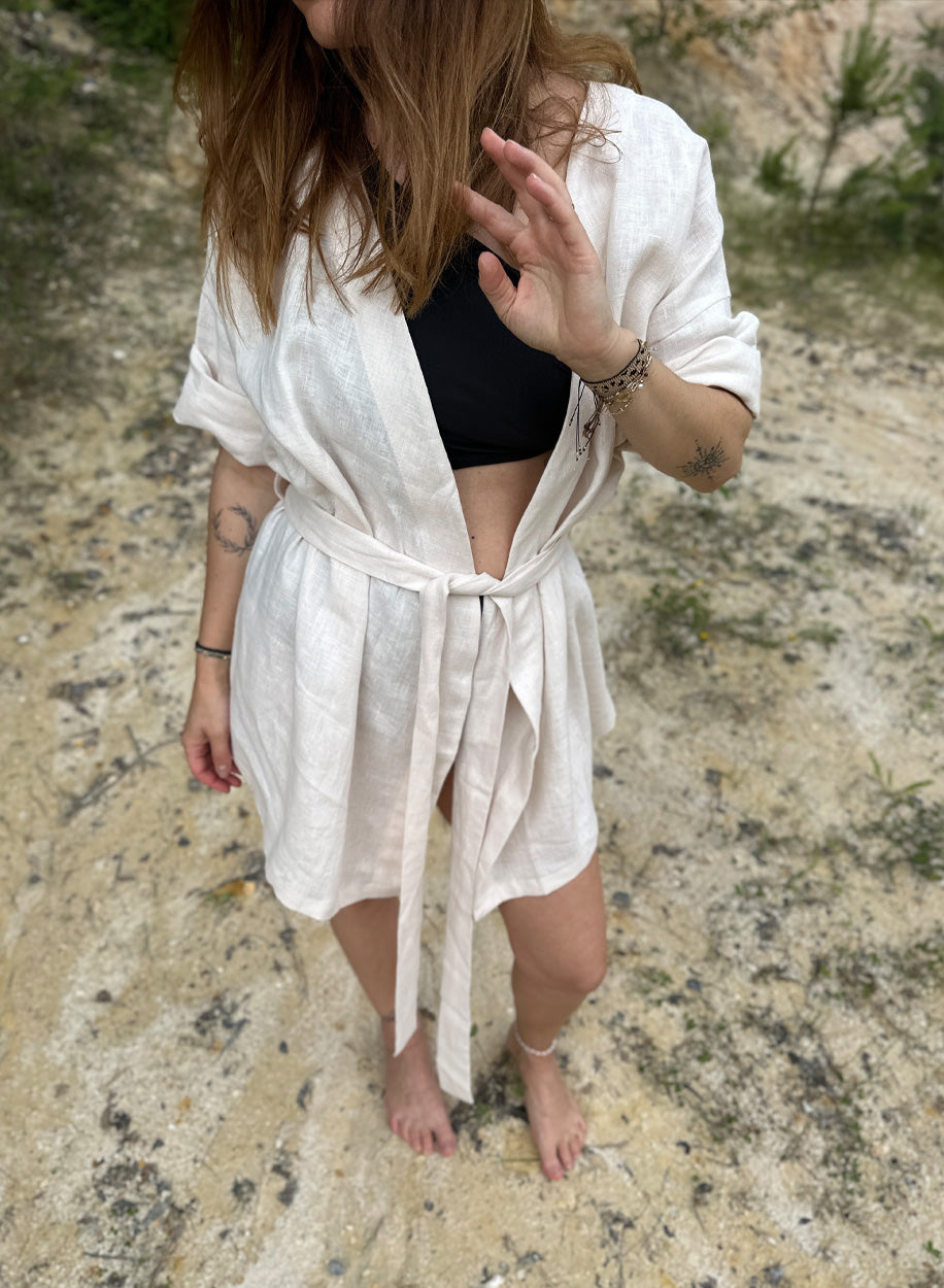 Linen kimono - shatty hned