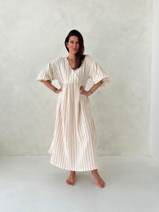 Maya dress stripe