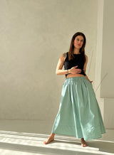 Popelínová sukně - midi skirt