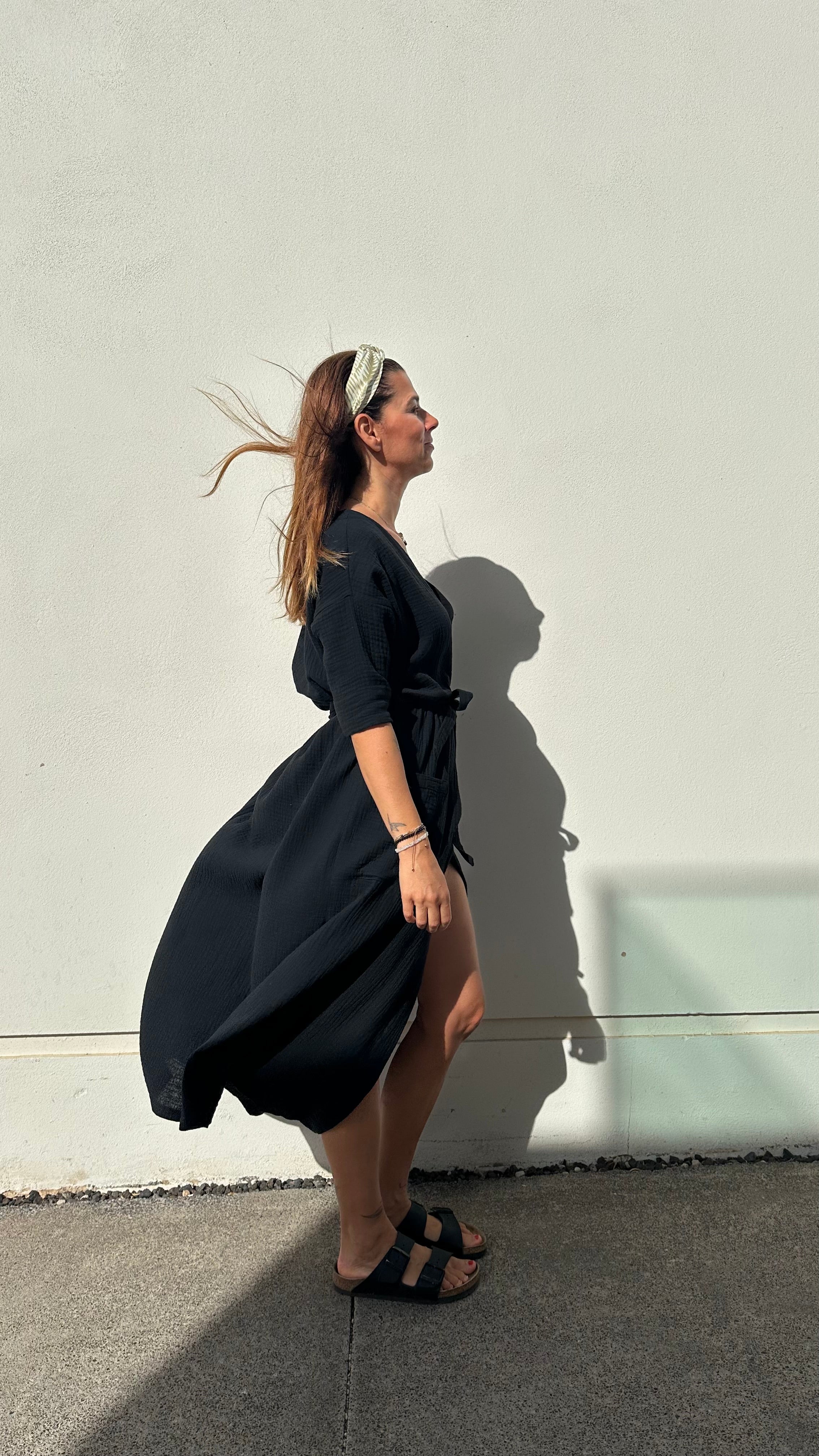 Kimono dress Luz - shatty hned - S-M