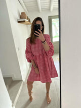 Mušelínové šaty - Sara vichy dress