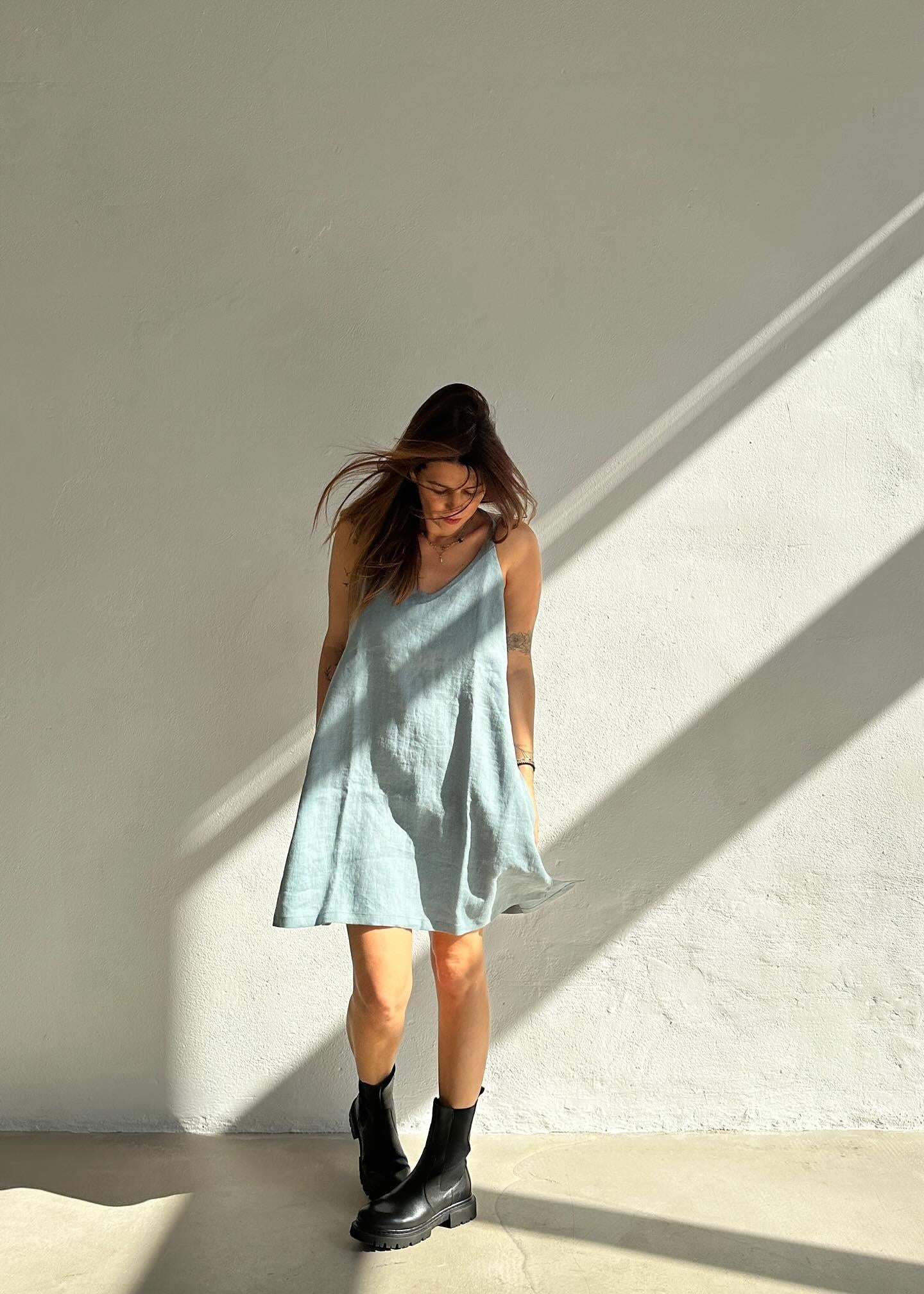 Lněné šaty - Gina dress mini