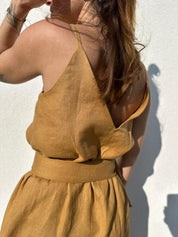 Estell linen dress - shatty hned S-M