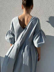 Sara poplin dress