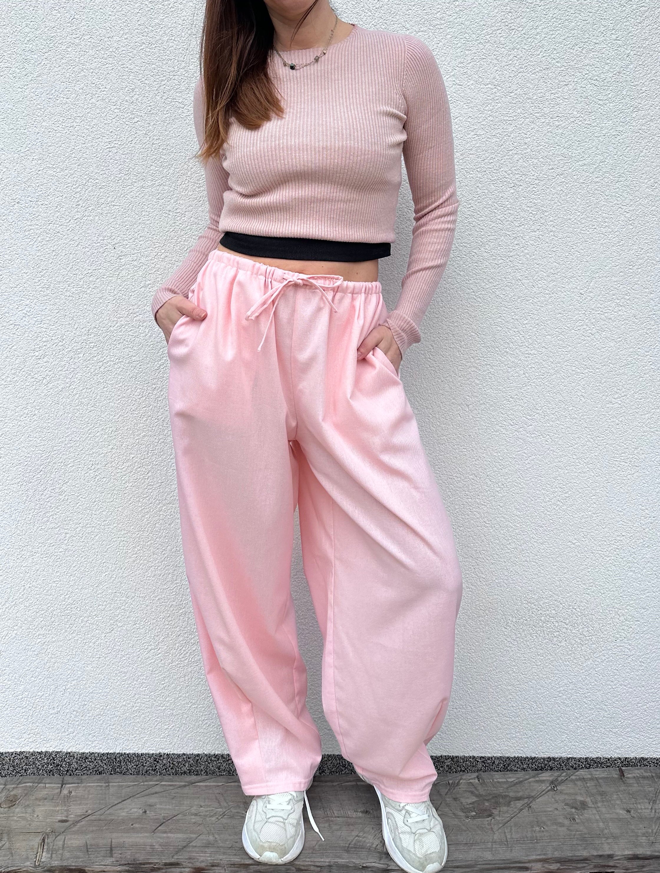 Kalhoty zúžené len s bavlnou