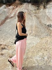 Kalhoty zúžené len s bavlnou