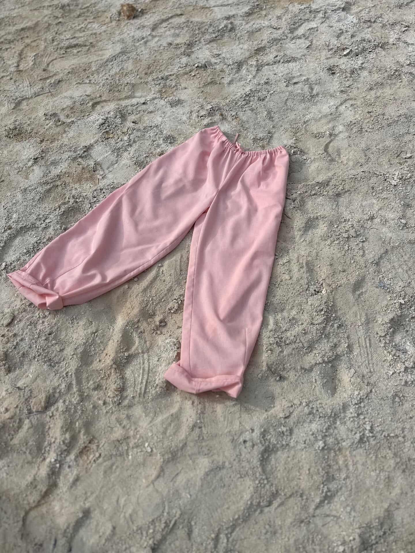 Kalhoty zúžené len s bavlnou