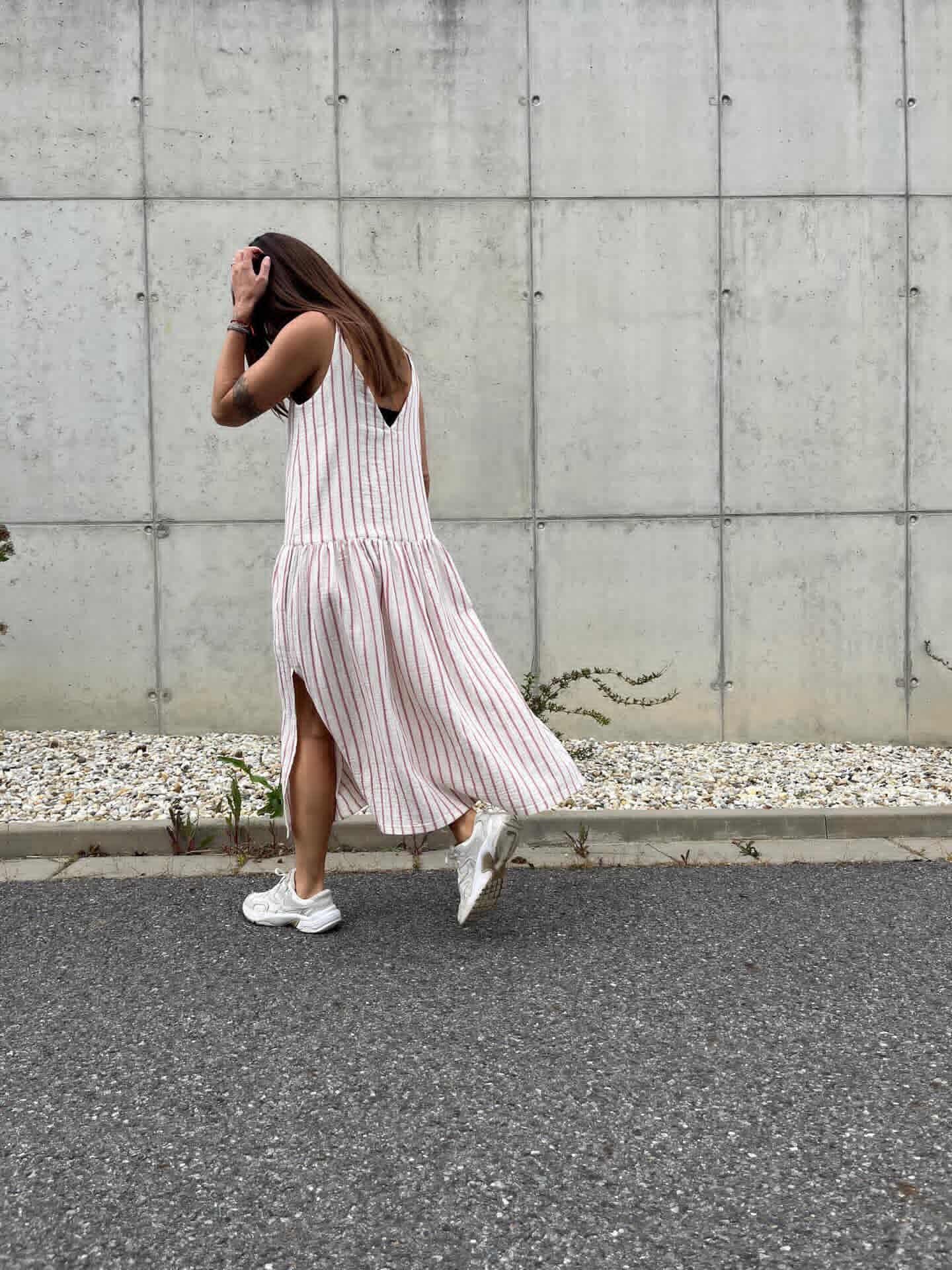 Bavlněné šaty Estella stripe