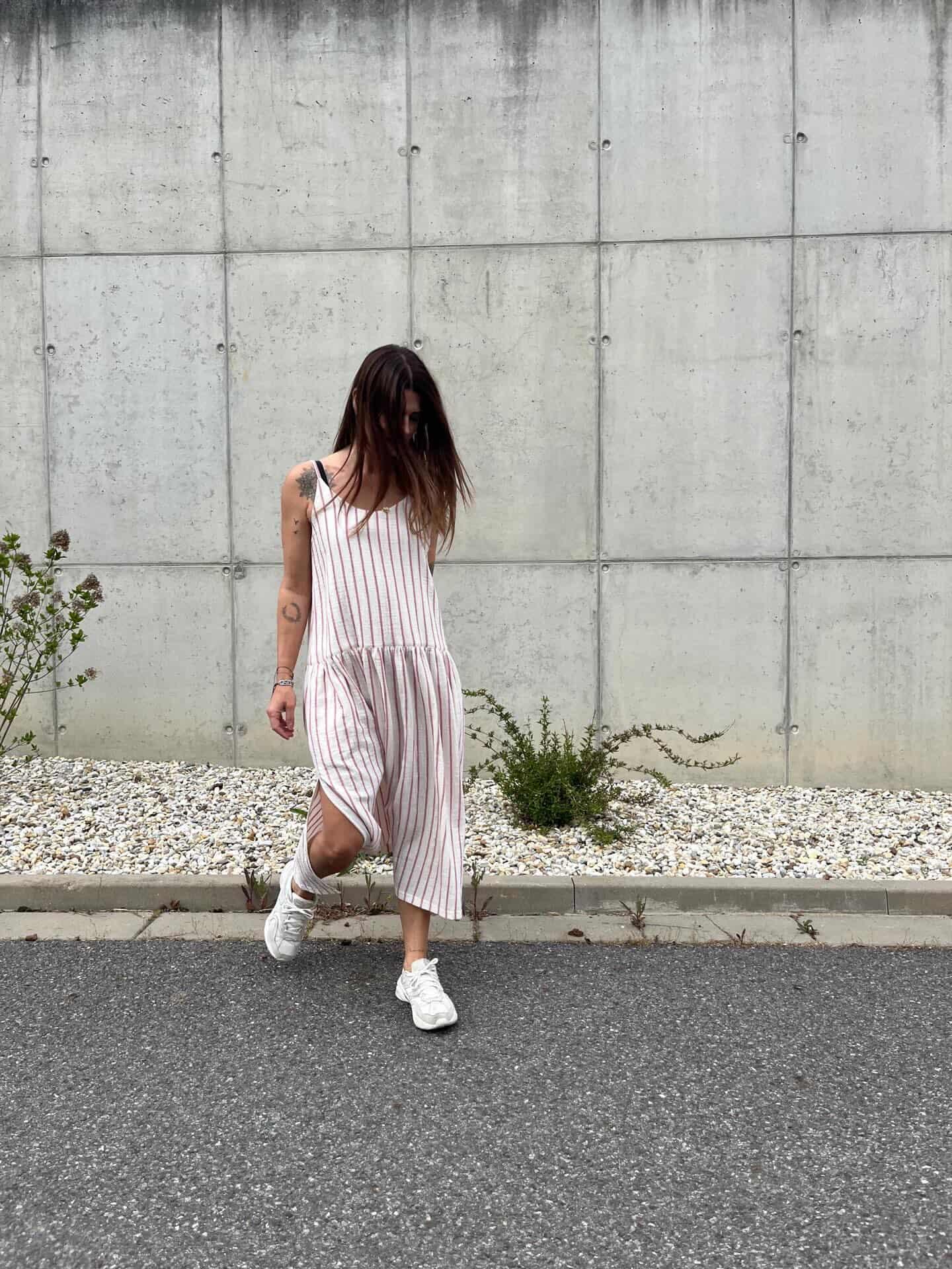 Bavlněné šaty Estella stripe