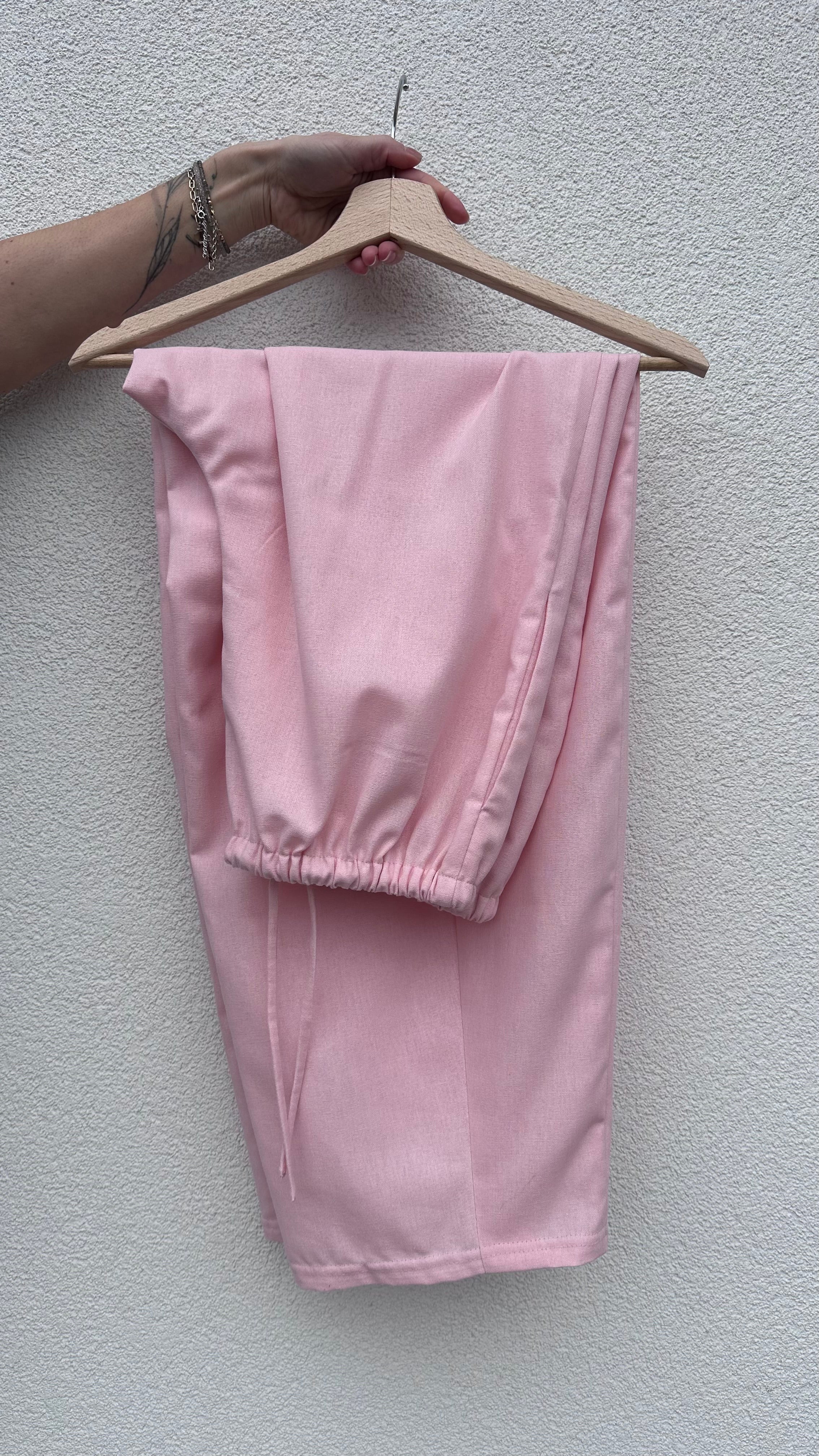 Kalhoty zúžené len s bavlnou