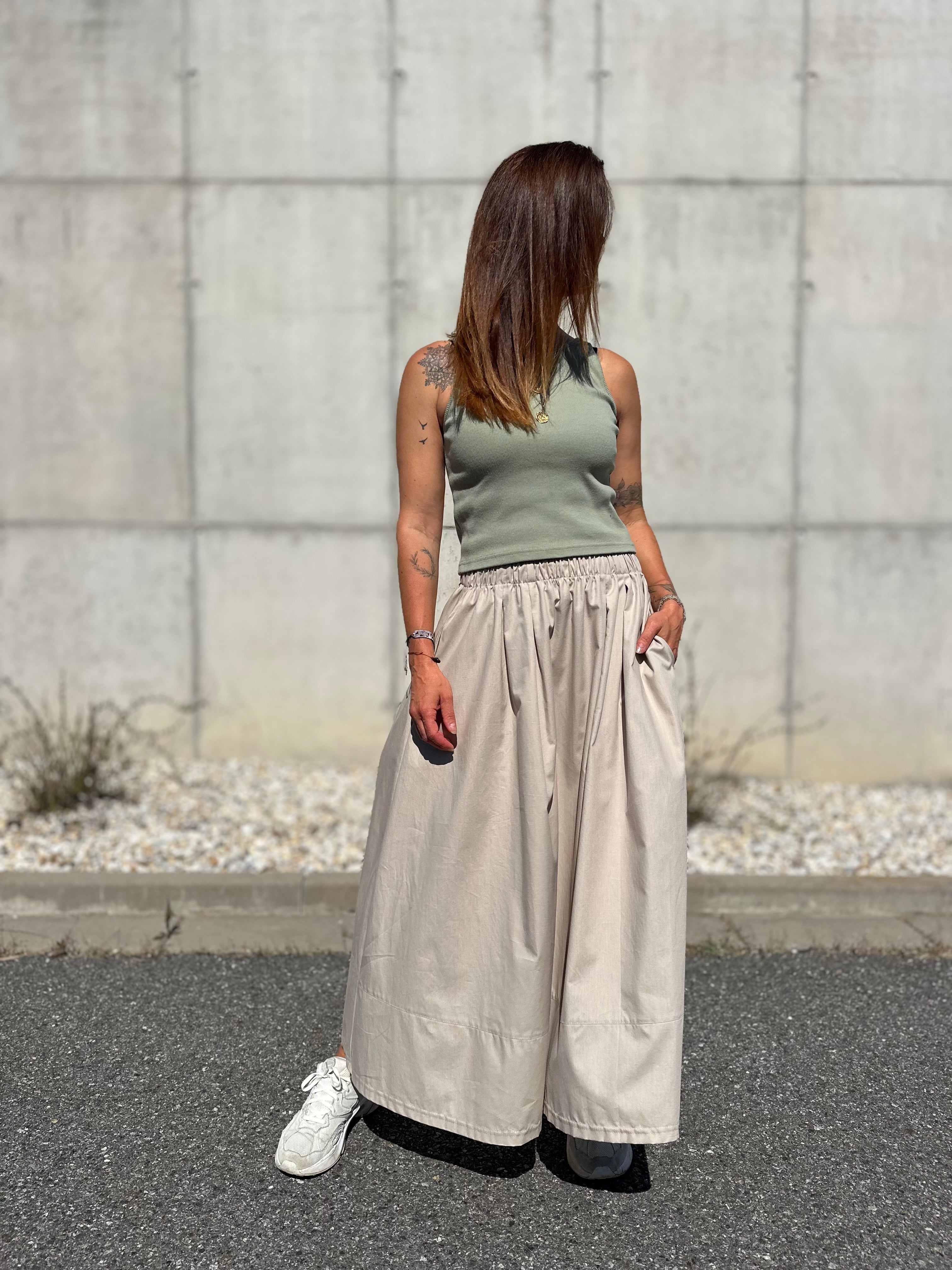 Popelínová sukně - midi skirt