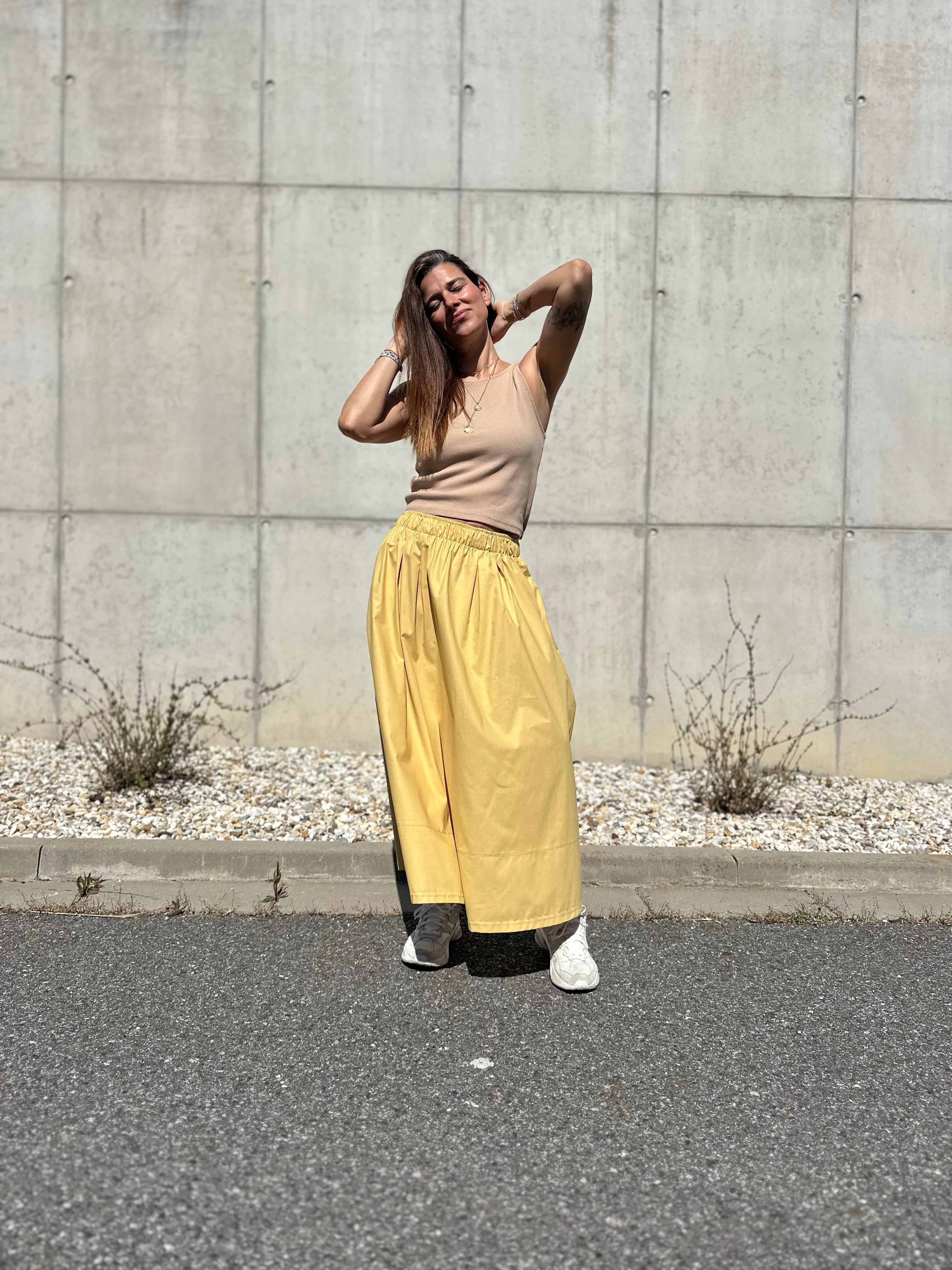 Popelínová sukně - midi skirt