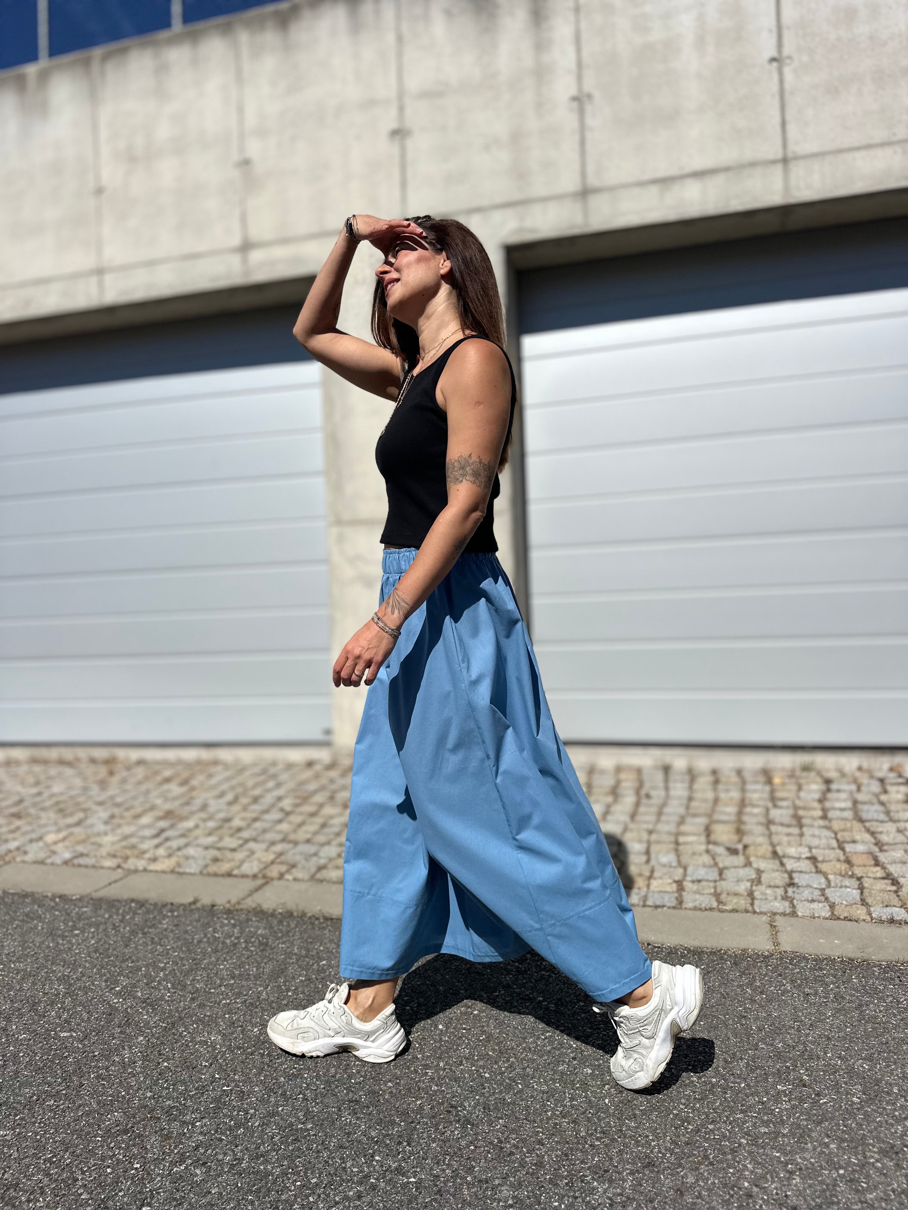 Popelínová sukně - midi skirt - shatty hned