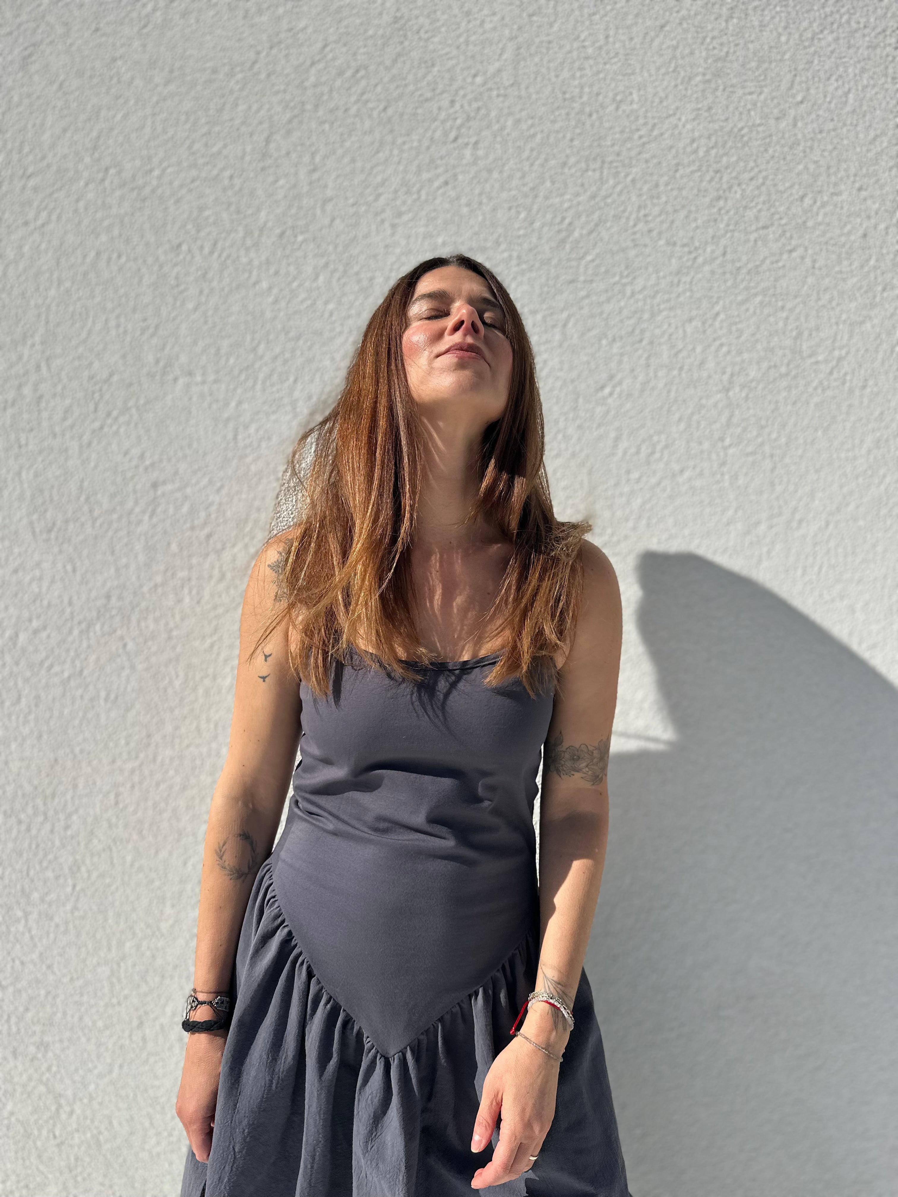 Bavlněné kombinované šaty - Alma dress