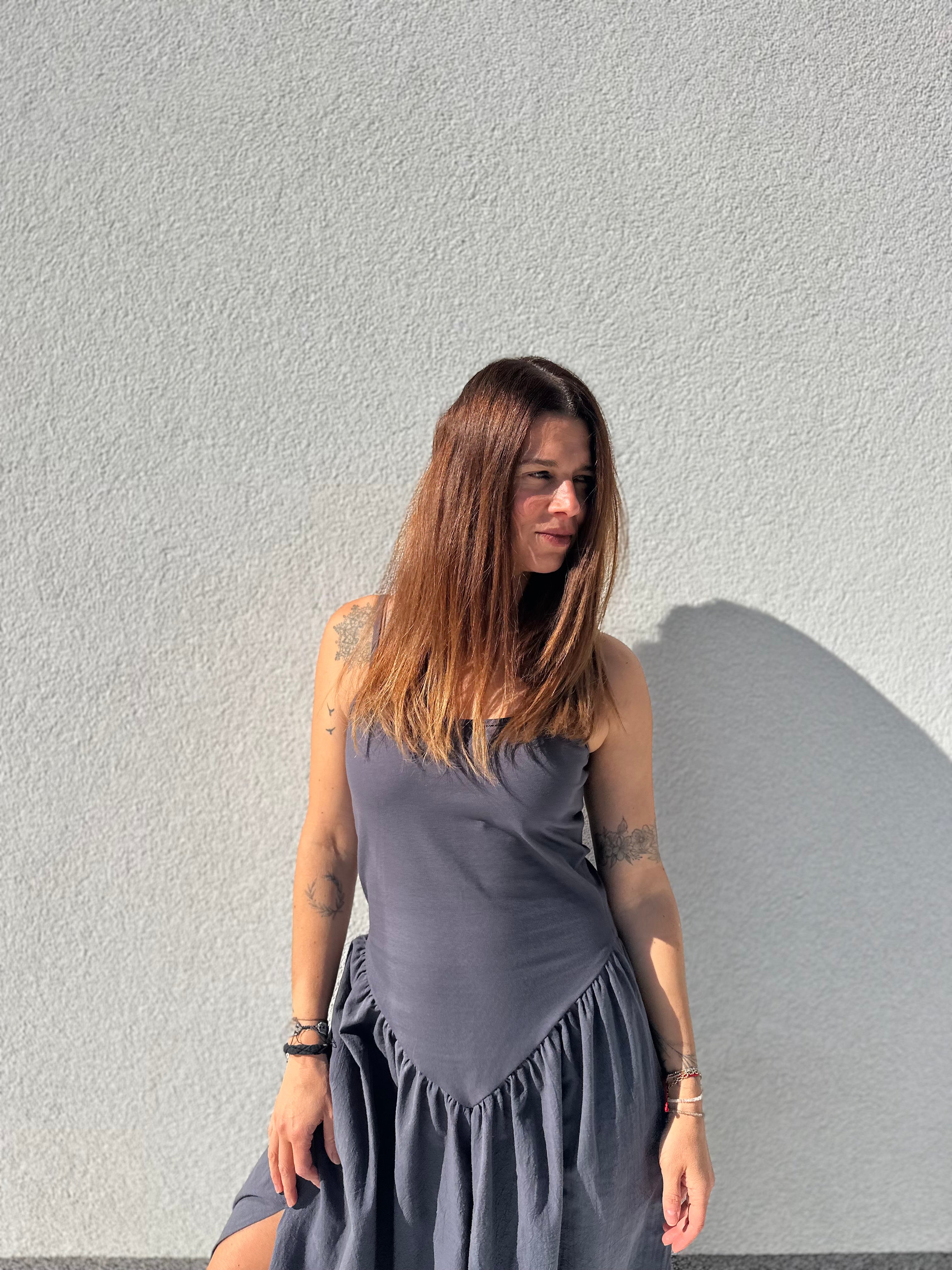 Bavlněné kombinované šaty - Alma dress