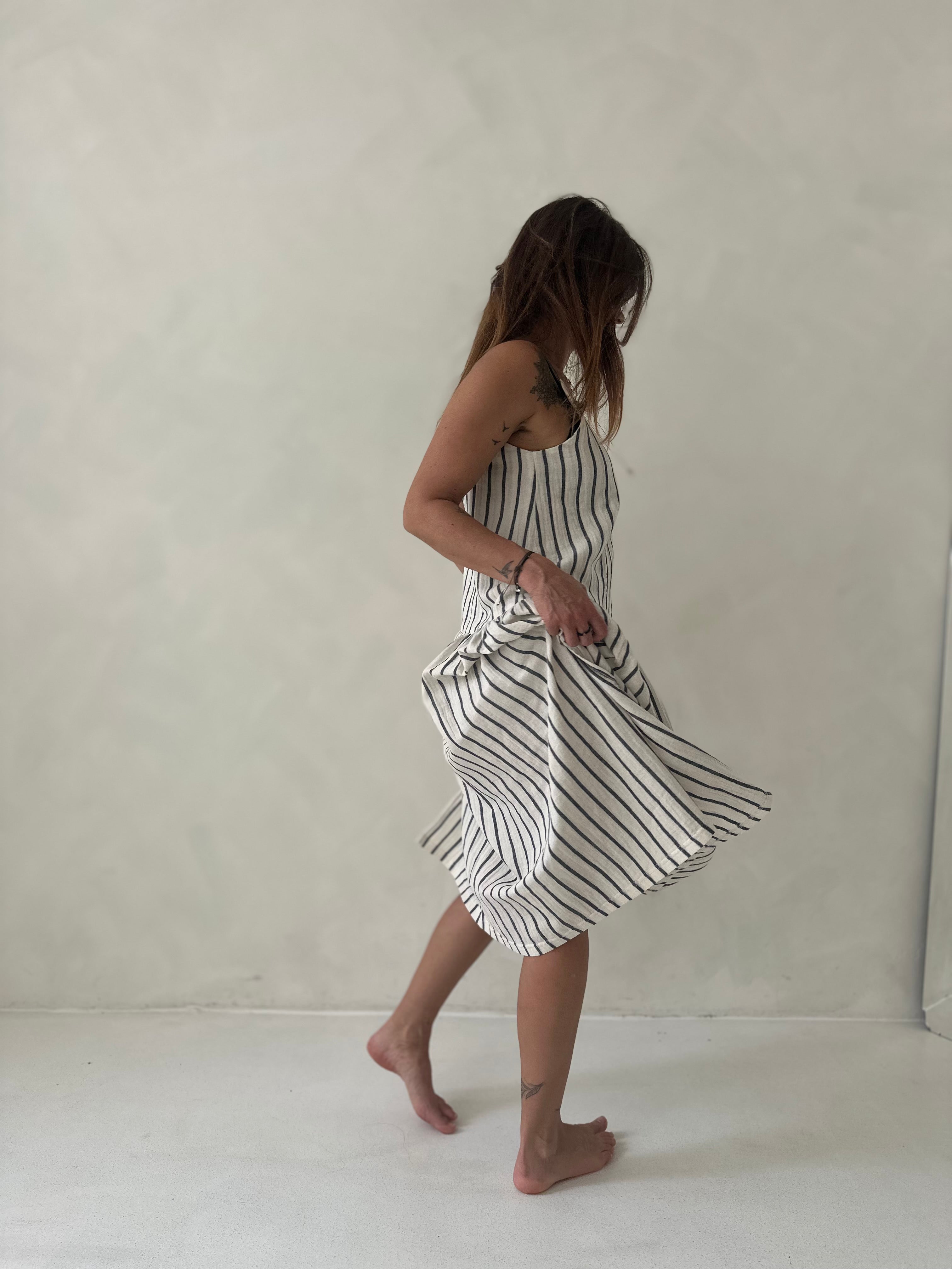 Bavlněné šaty Estella stripe