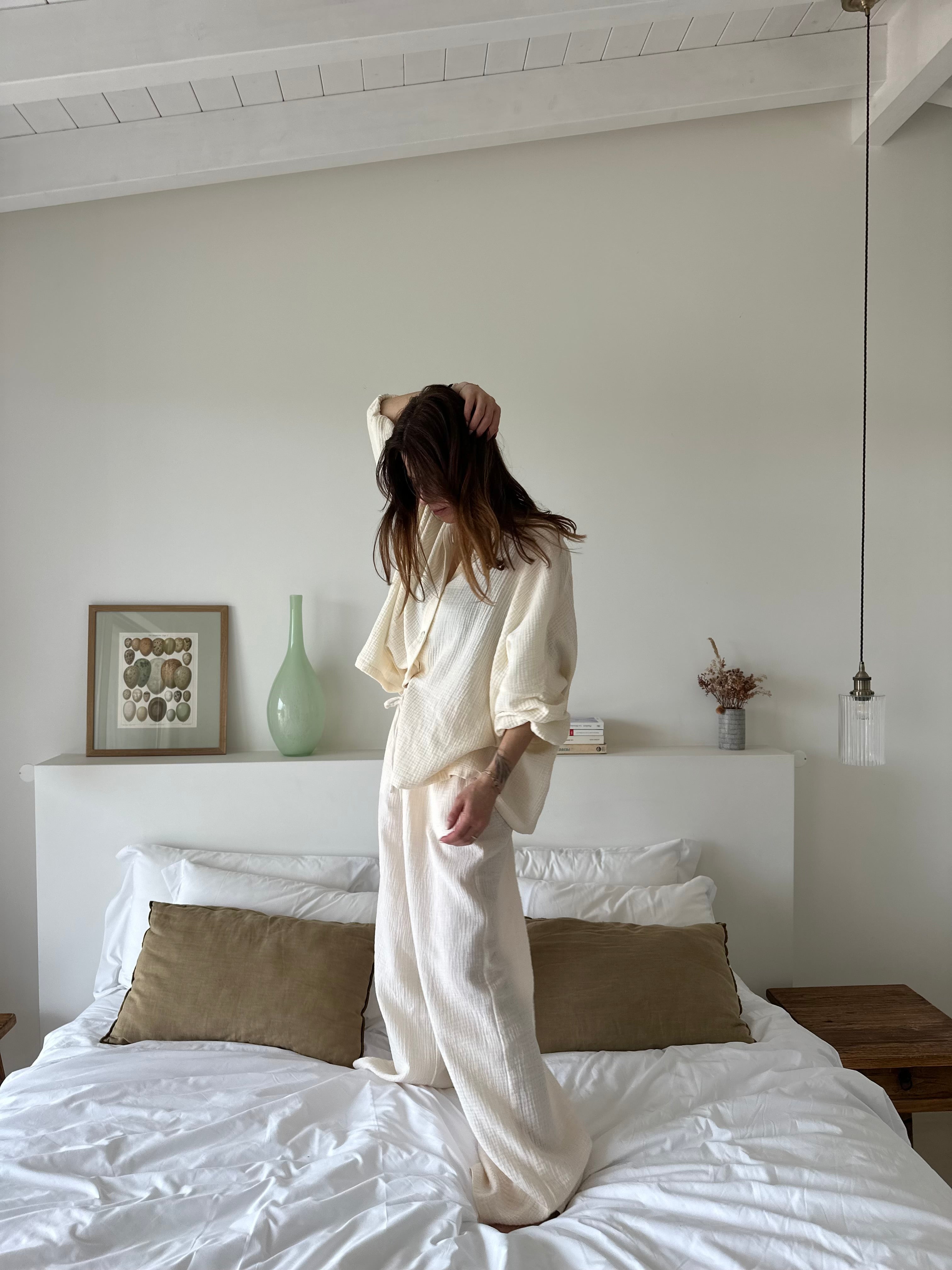 Mušelínové kalhoty